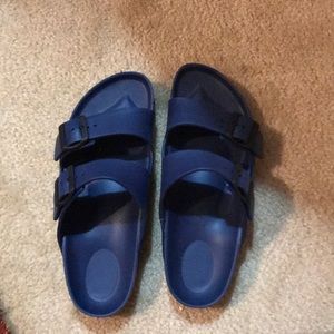 Navy blue Birkenstocks size 8